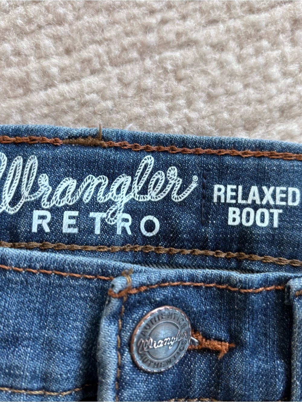 Wrangler Kids Dark Blue Denim Jeans - Picture 6 of 10
